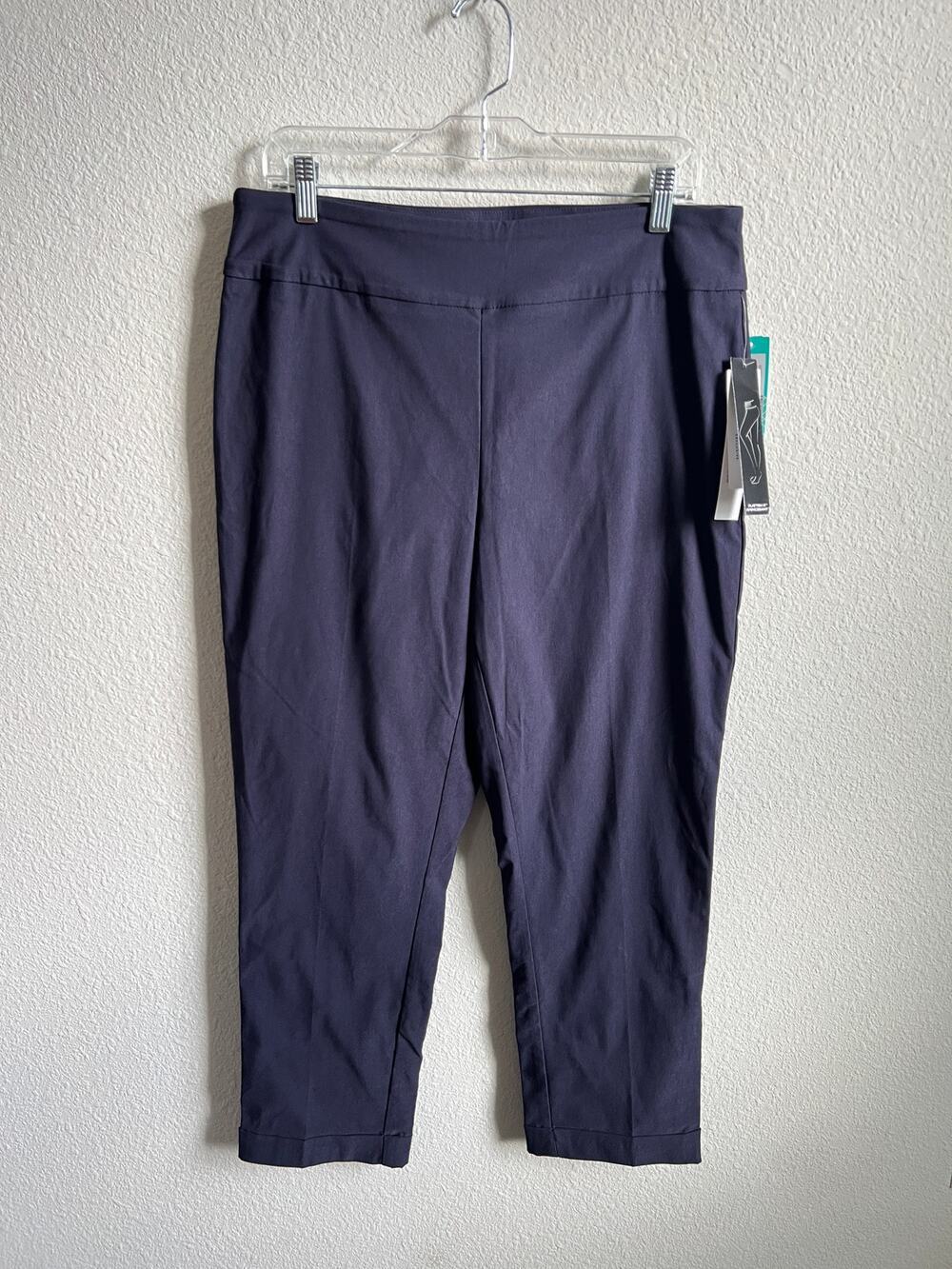 Tribal Fia High Rise Cuffed Straight Trouser Women's 14 Navy Blue Stitch Fix NEW